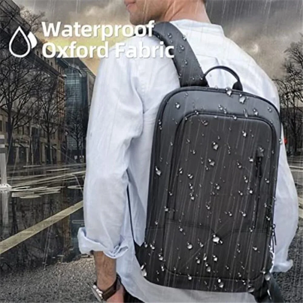 Waterproof Laptop Backpack USB Charging Travel Work College Daypack 15.6”